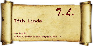 Tóth Linda névjegykártya