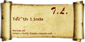 Tóth Linda névjegykártya