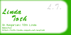 linda toth business card